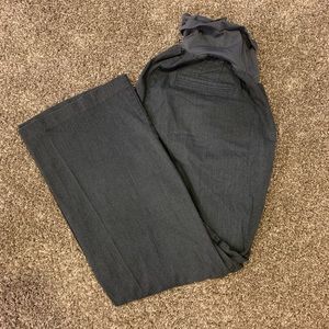 Grey maternity dress pants.